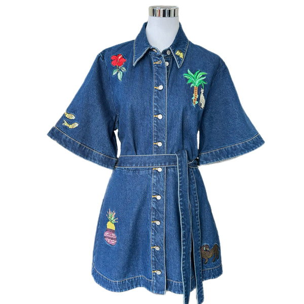 ALEMAIS - NWT Jada Denim Mini Dress Sz 16