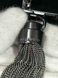 SAINT LAURENT - Kate Black Velvet & Crystal Tassel Bag