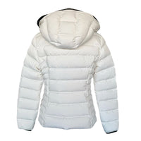 MONCLER - Herbe Hooded Short Down Jacket Sz 3 - Natural White