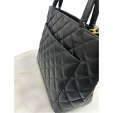 CHANEL - Caviar Medallion Tote Bag in Black