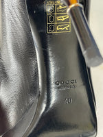 GUCCI - Bamboo Stem Heels Black Leather - Sz 40