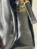 GUCCI - Bamboo Stem Heels Black Leather - Sz 40