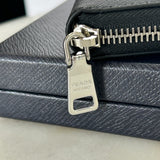 PRADA - Saffiano Embossed Logo Zip Wallet