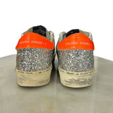 GOLDEN GOOSE - Hi Star Silver Glitter Sneakers Sz 36