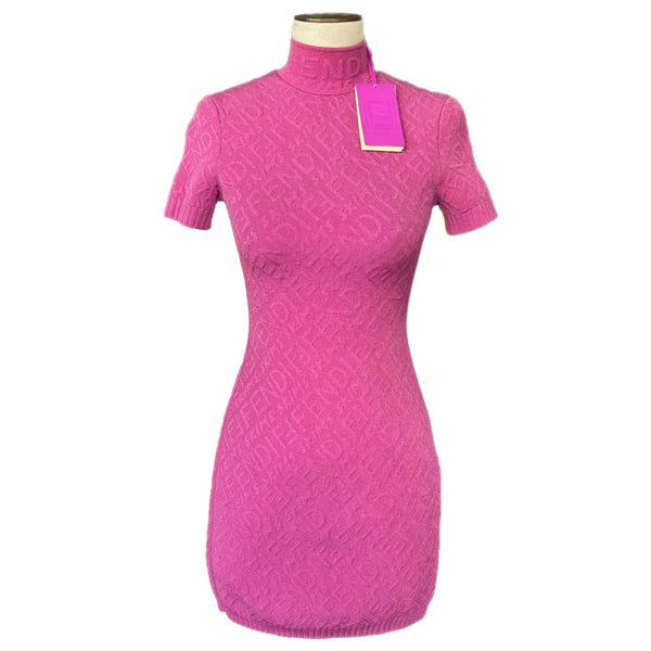 FENDI × SKIMS - Logo Jacquard Mini Dress Sz 36  – NWT