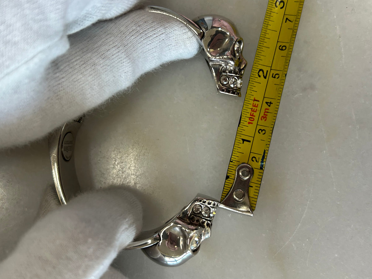 Alexander McQueen - Twin Crystal Skull Cuff Bracelet