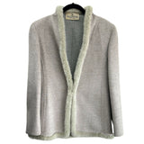 VALENTINO - Wool / Angora Fur Trim Jacket