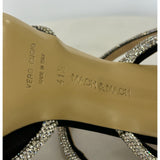 MACH & MACH - Double Bow Embellished Black Satin Pumps 41.5