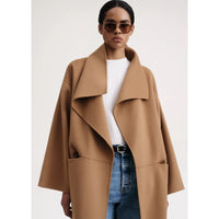 TOTEME -Signature Wool Camel Cashmere Coat