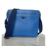 PRADA - Cobalt Blue Saffiano Leather Messenger Bag