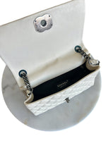 CHANEL - City Rock Leather Cream Flap Bag