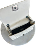 CHANEL - City Rock Leather Cream Flap Bag
