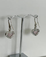 GUCCI - Love Britt Interlocking GG Heart - Silver & Opal Set
