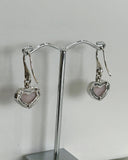GUCCI - Love Britt Interlocking GG Heart - Silver & Opal Set