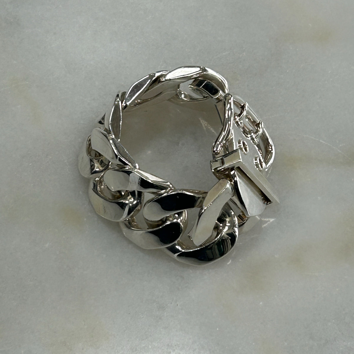 HERMES - Boucle Sellier AG 925 Silver Chain Bracelet