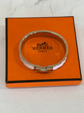 HERMÈS - Clic H Bracelet Soft Pink & Palladium PM