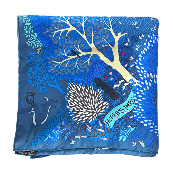 HERMÈS - Dans un Jardin Anglais Silk Scarf 90