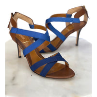 FENDI - Blue Strap Sandals /Heels Sz 38