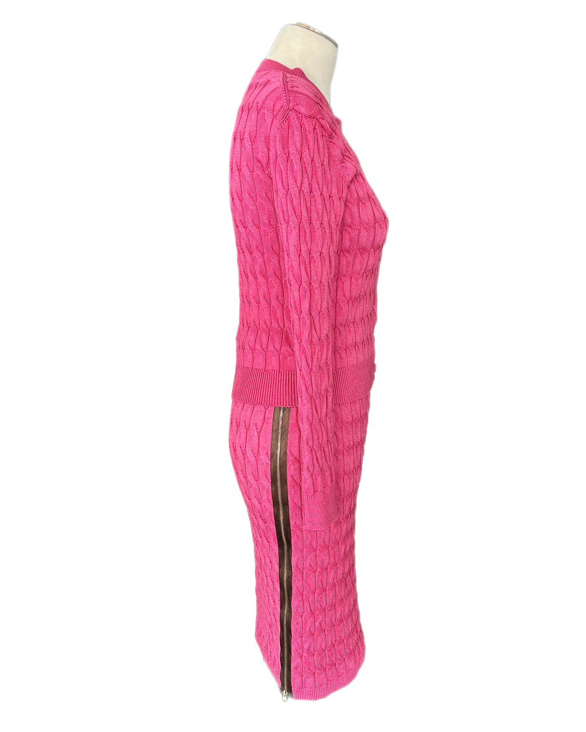 FENDI - *Current* Pink Cardigan & Skirt Set