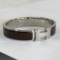 HERMÈS - Clic H Bracelet Moka PM