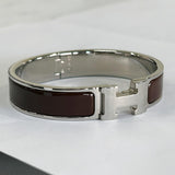 HERMÈS - Clic H Bracelet Moka PM