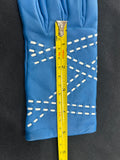 HERMÈS - Blue Leather Gloves Sz 7.5