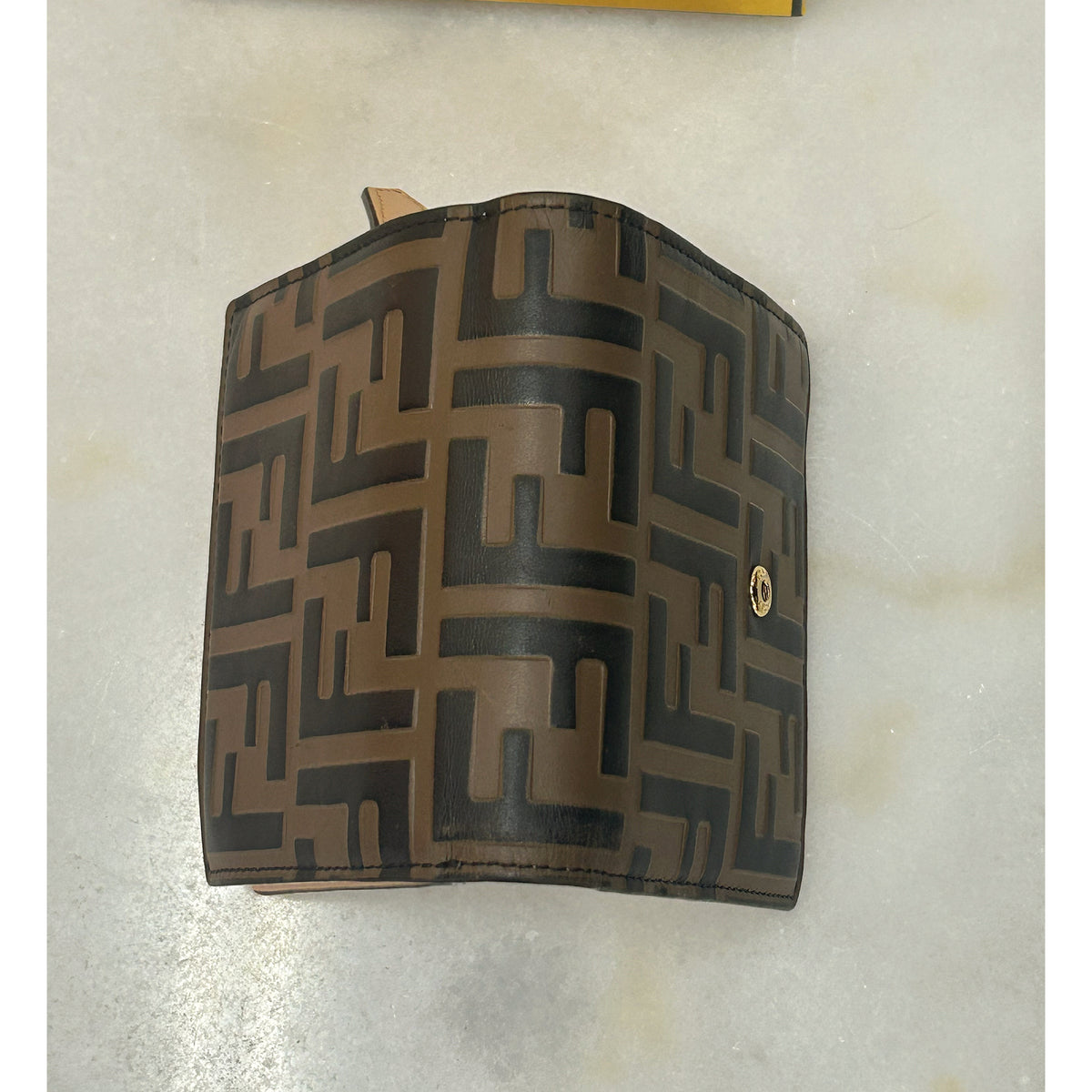 FENDI - FF Embossed Leather Compact Wallet
