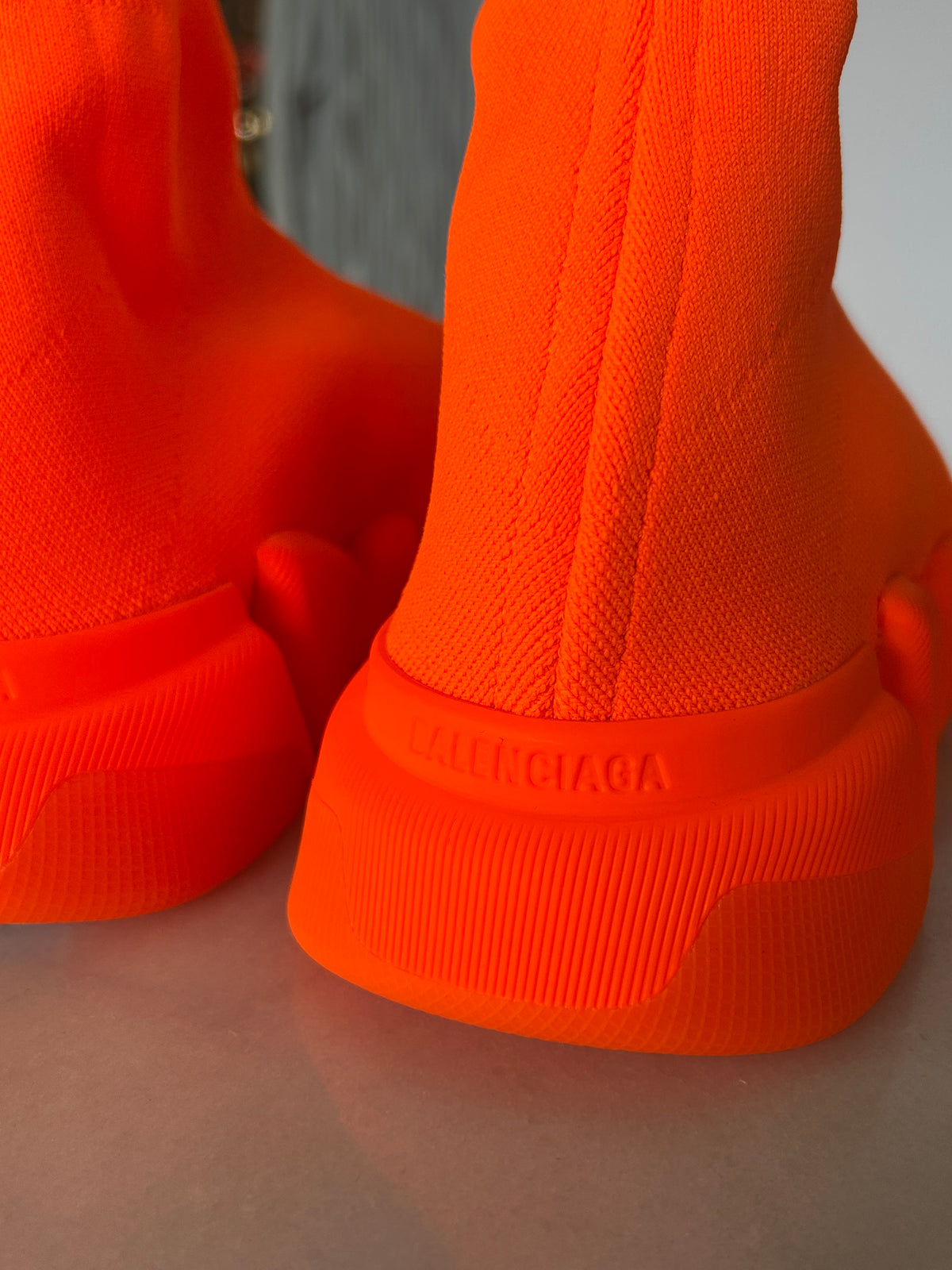 BALENCIAGA - Men’s Speed Sneakers in Orange Sz 41