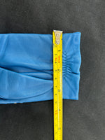 HERMÈS - Blue Leather Gloves Sz 7.5