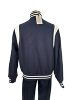 GOLDEN BEAR - Hayes Leather-Panelled Wool-Blend Bomber Jacket