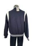 GOLDEN BEAR - Hayes Leather-Panelled Wool-Blend Bomber Jacket