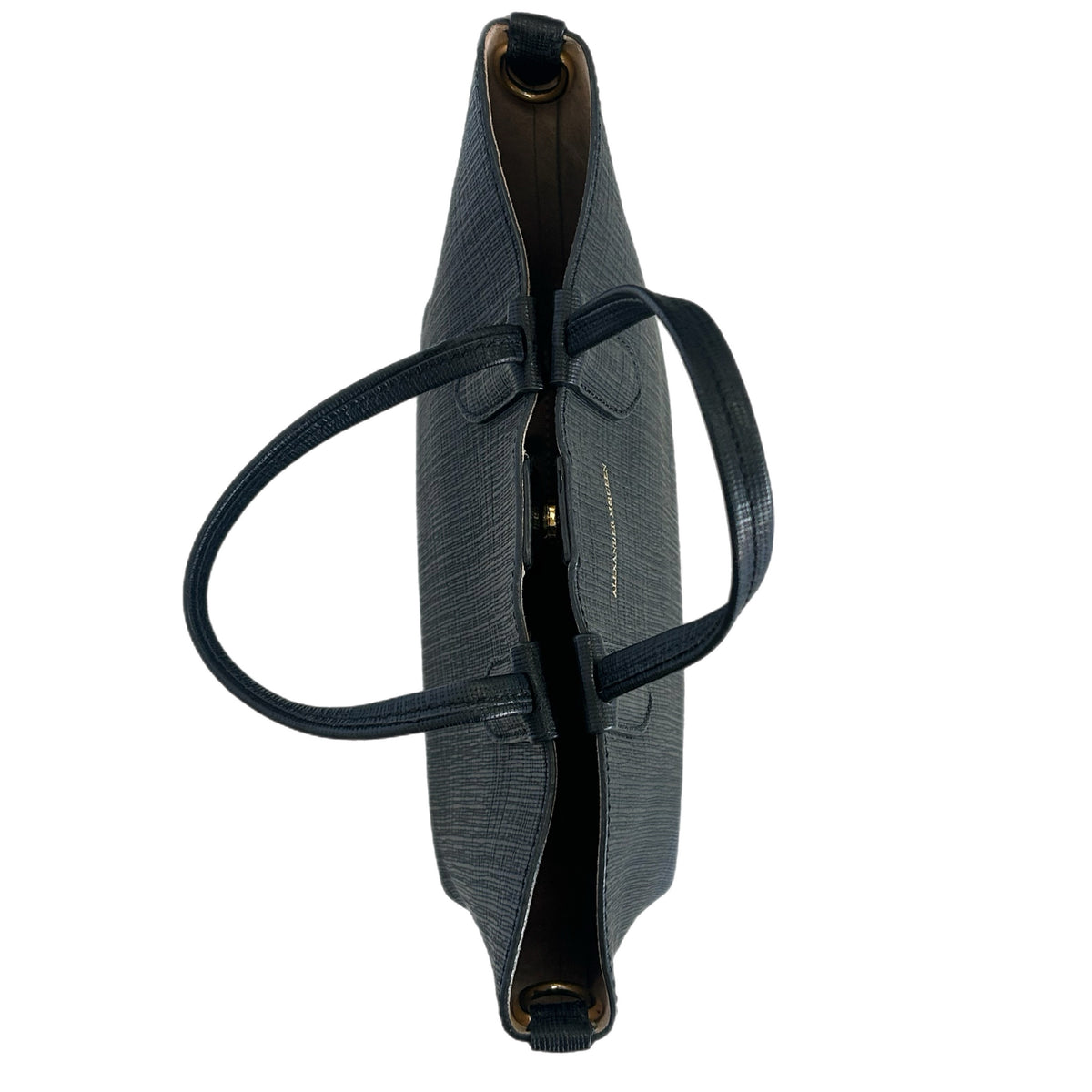 ALEXANDER McQUEEN - Black Mini Shopper Tote / Crossbody Bag