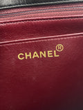 CHANEL - Diamond Quilted Leather CC Black Shoulder Bag