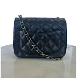CHANEL - Mini Square Flap Bag in Black
