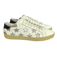 SAINT LAURENT - Silver Star Court Sneakers Sz EU 42