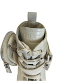 PRADA - Monolith Leather and Re-Nylon Boots with Pouch - EU 37.5