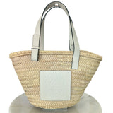 LOEWE - Medium Basket Bag in Palm Leaf Raffia & Calf