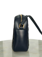 SAINT LAURENT - Lou Navy Quilted Leather Camera Bag