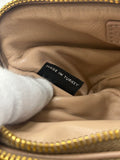 MIU MIU - Pink Leather Studded Double Zip pouch