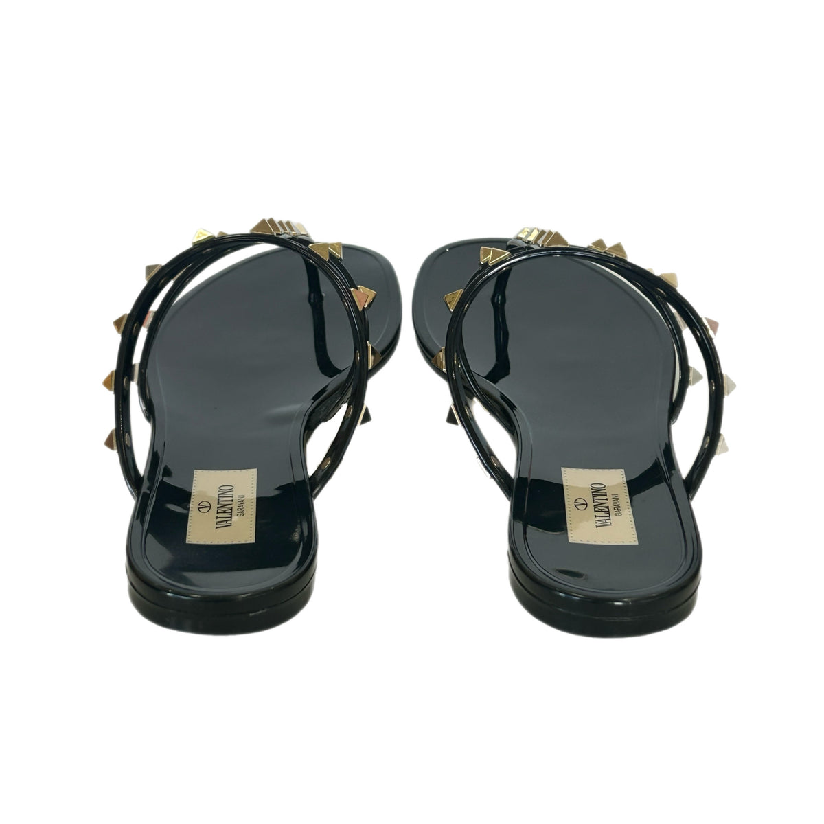 VALENTINO - Rockstud Rubber Sandals Sz 38