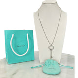 TIFFANY & Co. - Sterling Silver Large Oval Key Pendant & Chain