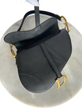 DIOR - Saddle Bag in Black Grained Leather