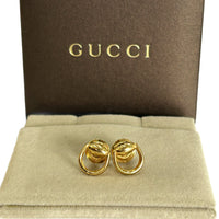 GUCCI - 18k Gold Horsebit Stud Earrings