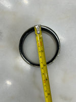 CHANEL - Black Resin Crystal CC Bangle