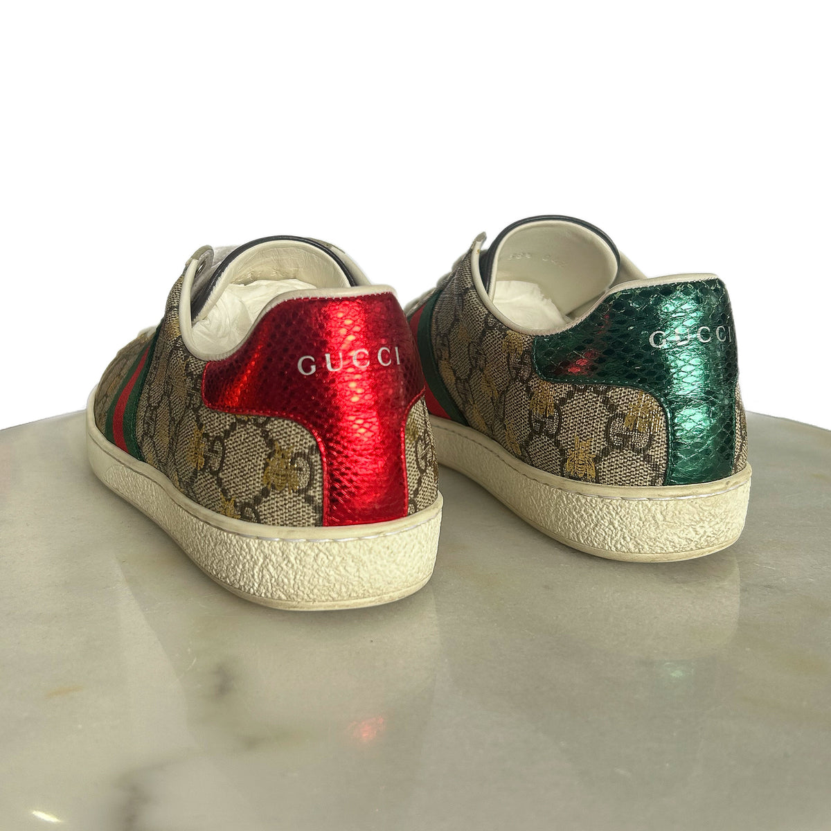GUCCI - Ace Bee GG Supreme Sneakers Sz 38.5