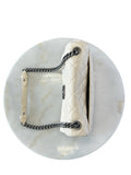 CHANEL - City Rock Leather Cream Flap Bag