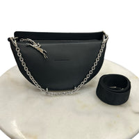 LONGCHAMP - Small Smile Black Leather Crossbody Bag