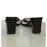 LOUIS VUITTON - Damier Monogram Flower Block Sandals Sz 37.5