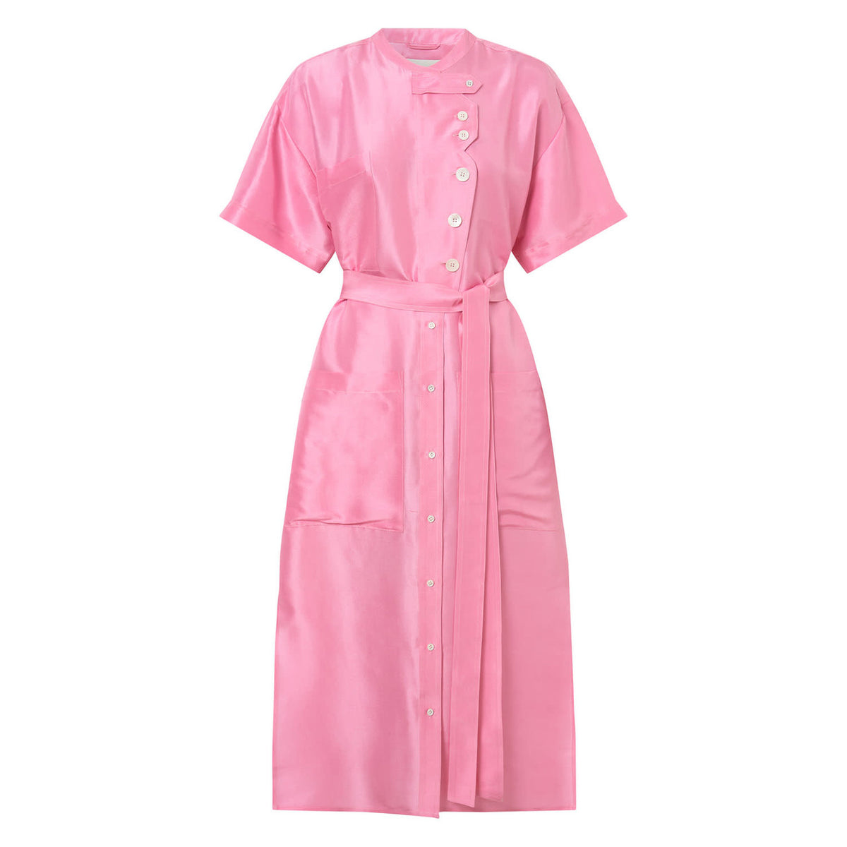 OROTON - Candy Pink Silk Dress Sz 14 (Suit 10-14)