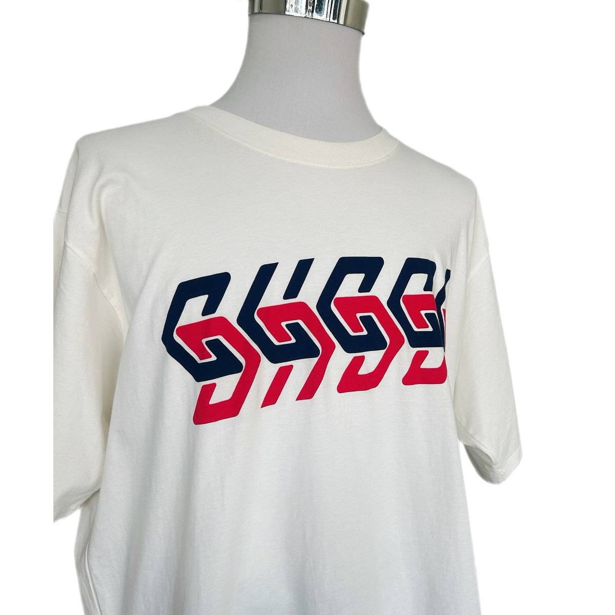 GUCCI - Mirror Logo White T-shirt Men’s XXL